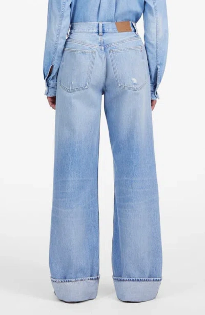 Madewell Low-slung Ripped Baggy Jeans In Blue