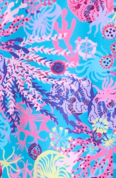 Boardies Kids' Coral Ruffle Two-piece Swimsuit In Blue Multi