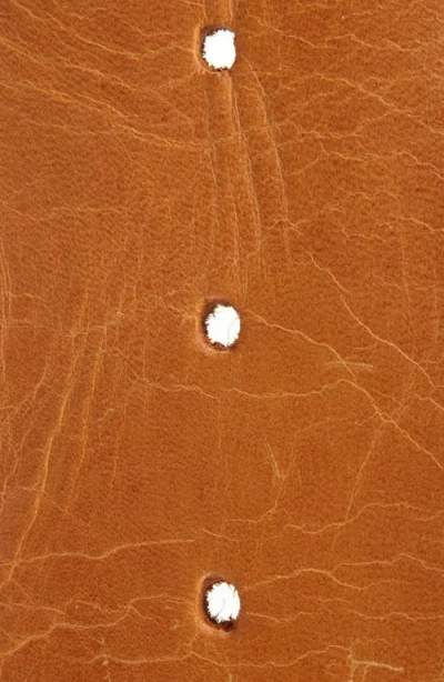 Ada Luxe Leather Belt In Cognac