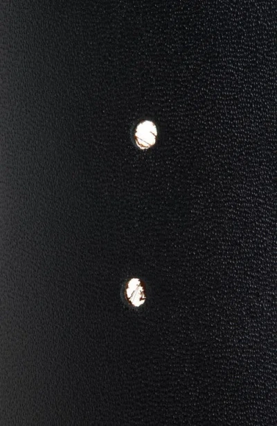 Ada Luxe Leather Belt In Black