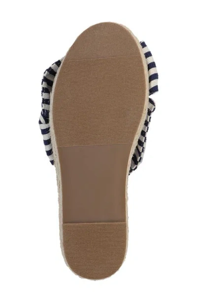 Mia Danielle Platform Sandal In Navy/natural