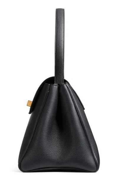 Khaite Audrey Flap Calf Leather Top-handle Bag In Black 200