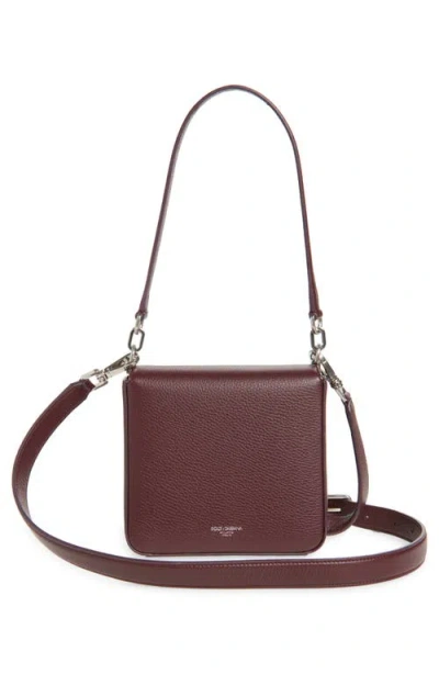 Dolce & Gabbana Dolce&gabbana Marlene Leather Shoulder Bag In Burgundy