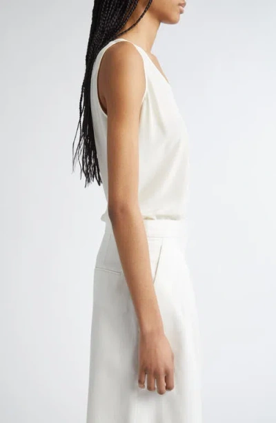 Partow Eliana Silk Crêpe De Chine Tank In Ivory