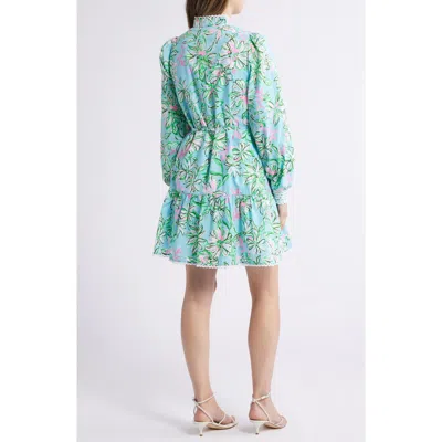 Lilly Pulitzer Arletta Mini Long Sleevedress In Multi Sun Of A Bun In Multi Sun Of A Bun