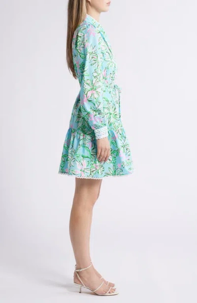 Lilly Pulitzer Arletta Mini Long Sleevedress In Multi Sun Of A Bun In Multi Sun Of A Bun