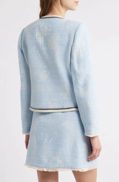 Kobi Halperin Lark Fringed Chain-trim Jacket In Sky