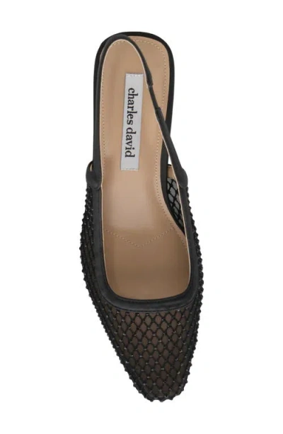 Charles David Shine Slingback Pump In Black