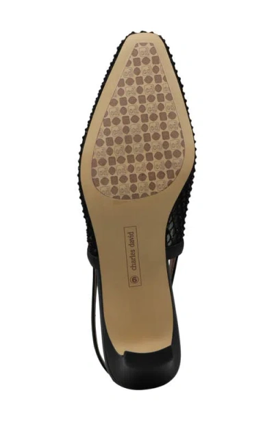 Charles David Shine Slingback Pump In Black