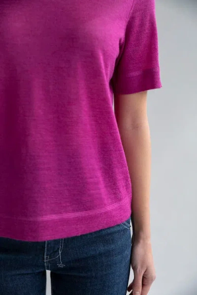 Sskein Sweater Tee In Fuschia