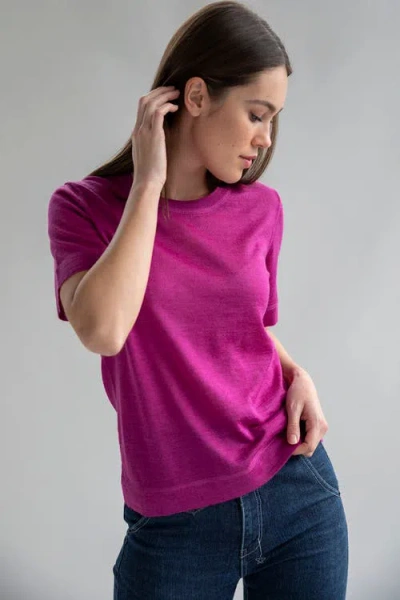 Sskein Sweater Tee In Fuschia