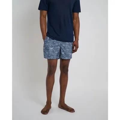 Onia Charles Printed 5 Swim Trunks In Deep Navy Multi