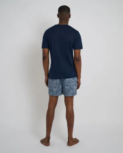 Onia Charles Printed 5 Swim Trunks In Deep Navy Multi