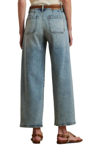 Ralph Lauren Lauren  Crop Wide Leg Jeans In Blue