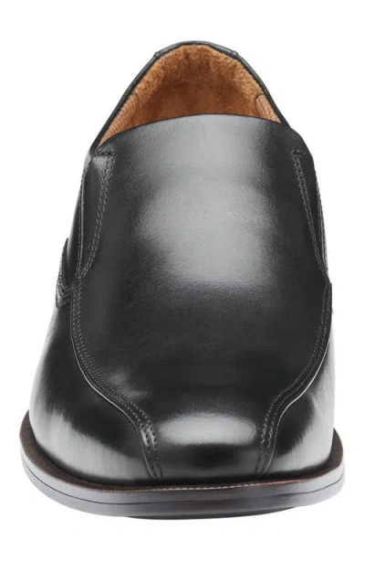 Johnston & Murphy Men's Reeve Run Off Slip On Dress Shoe In Black Full Grain