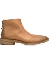 MARSÈLL rear zip ankle boots,CALFLEATHER100%