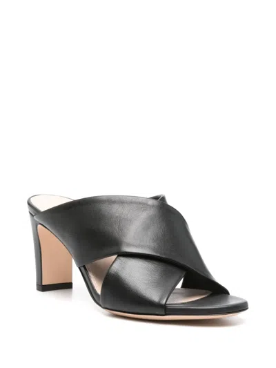 Agl Attilio Giusti Leombruni Agl Woman Sandals Black Size 6 Leather In Black