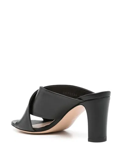 Agl Attilio Giusti Leombruni Agl Woman Sandals Black Size 6 Leather In Black