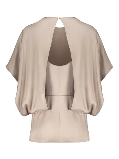 Fendi Silk Blouse In Neutrals