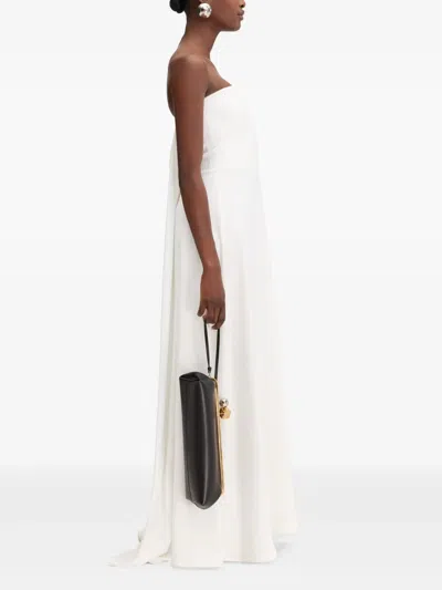Jacquemus Strapless Maxi Dress In White