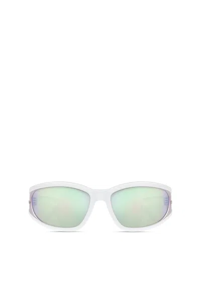 Diesel Rectangular Sunglasses In Acetate In Bubble