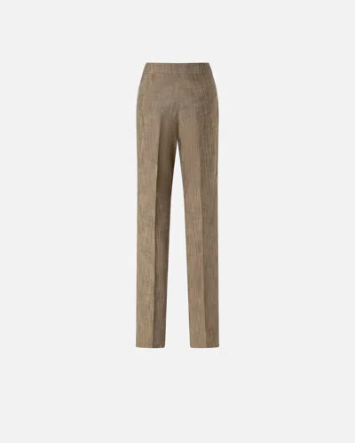 Pinko Pantalon De Costume Évasé In Brown