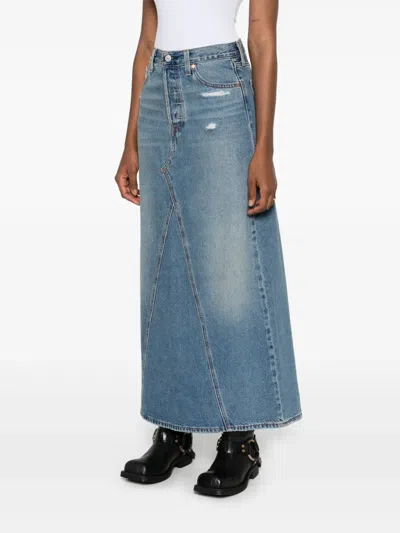 Levi's Icon Maxi Skirt In Blue