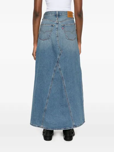 Levi's Icon Maxi Skirt In Blue