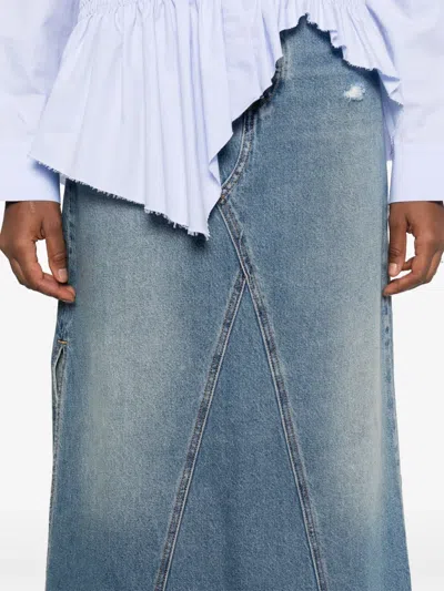 Levi's Icon Maxi Skirt In Blue