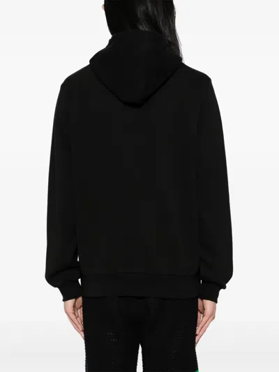 Lacoste Classic Fit Fleece Hoodie In Black