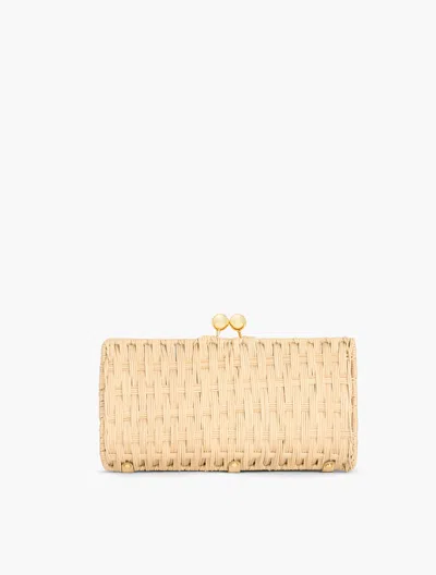 Talbots Wicker Frame Clutch - Natural - 001  In Natural