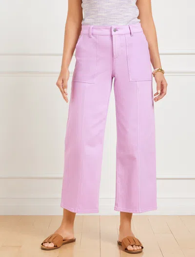 Talbots Plus Petite - Wide Crop Jeans - Spring Lilac - 22  In Spring Lilac