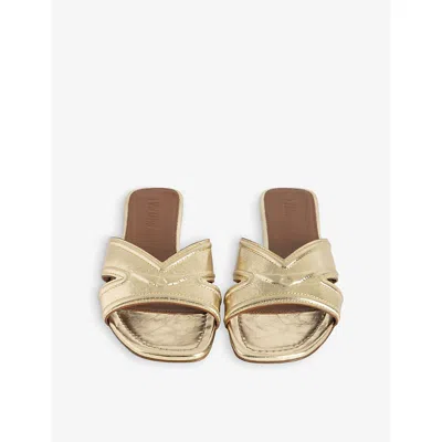 Zadig & Voltaire Azora Slides In Gold
