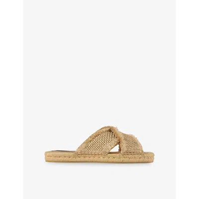 Jimmy Choo Aciel Woven Flat Sandals In Multicolor