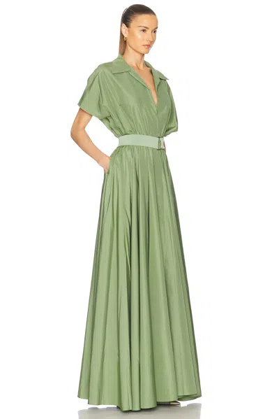 Norma Kamali Light Green Shirt Long Dress