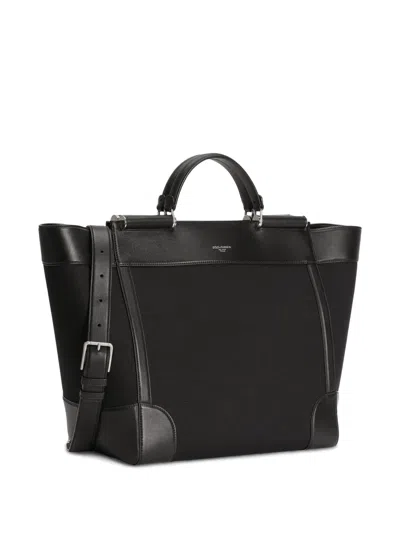 Dolce & Gabbana Panama Bag In Black