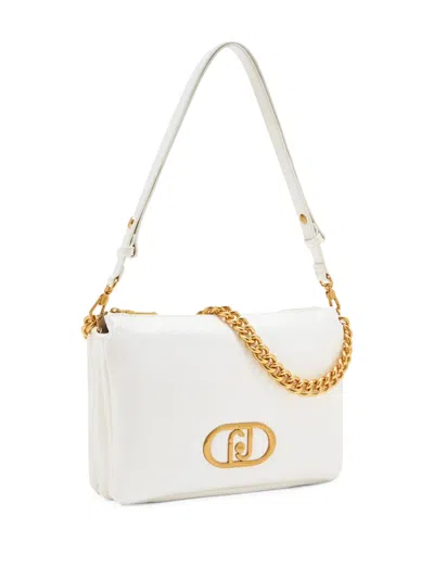 Liu •jo Lapuffy Shoulder Bag In White