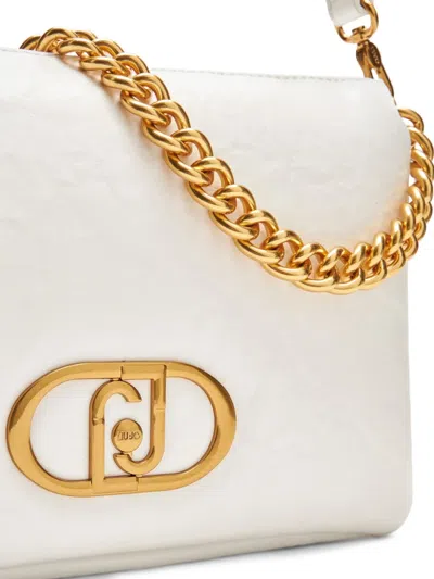 Liu •jo Lapuffy Shoulder Bag In White