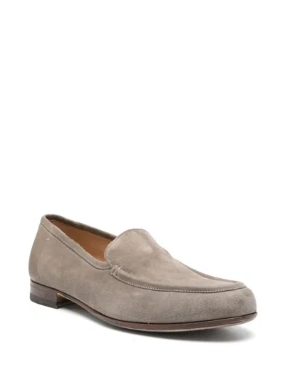 Lidfort Suede Loafers In Neutral