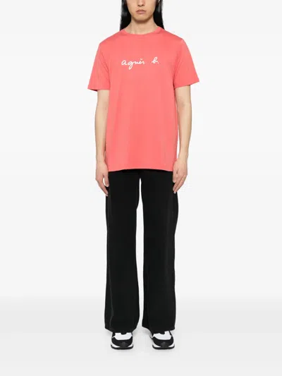 Agnès B. Printed T-shirt In Pink