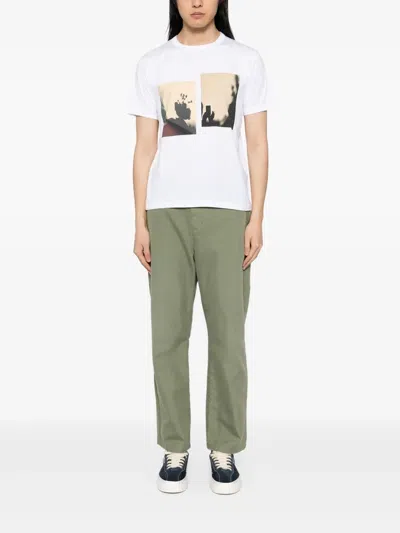 Agnès B. Printed T-shirt In White