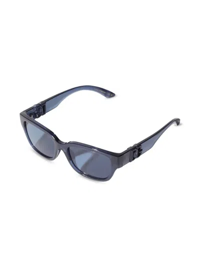 Dolce & Gabbana Rectangular-frame Sunglasses In Blue