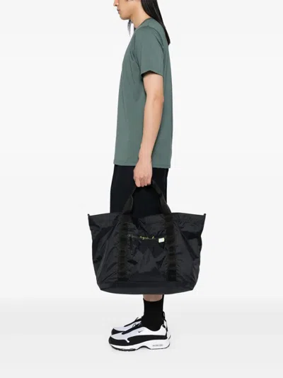 Agnès B. Logo-print Tote Bag In Black