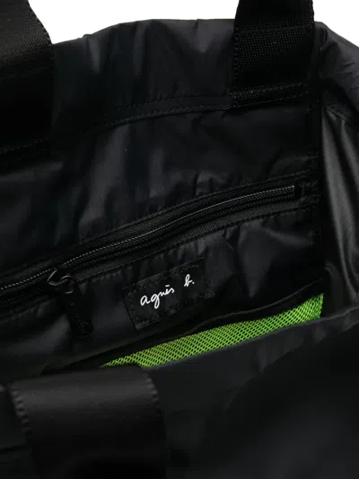 Agnès B. Logo-print Backpack In Black