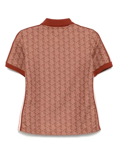 Lacoste Women's Slim Fit Monogram Polo - 44 In Brown