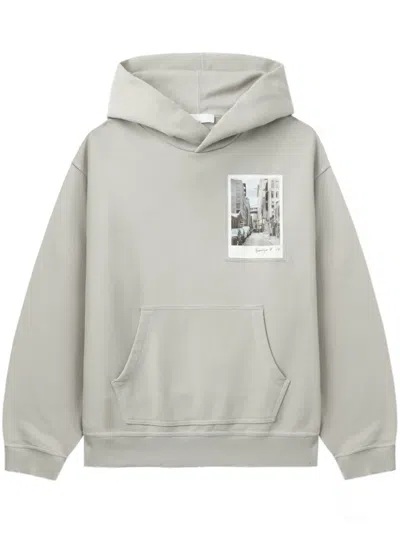 Helmut Lang "postcard" Hoodie In Grey