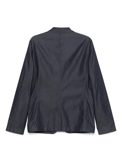 Ps By Paul Smith Indigo Cotton-twill Three-button Blazer Blue In Blue