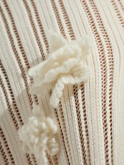 Casablanca White Skirt With Patches In Neutral