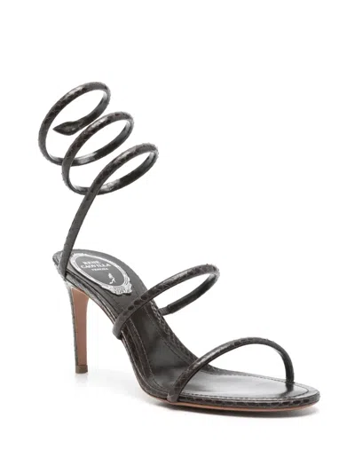 René Caovilla Heeled Sandal Rene Caovilla Woman Color Brown In Black
