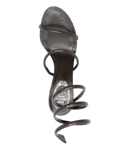 René Caovilla Heeled Sandal Rene Caovilla Woman Color Brown In Black